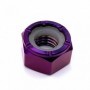 Ecrou Hexagonal Nylstop en Titane M8 x (1.25mm) - DIN 985 Violet